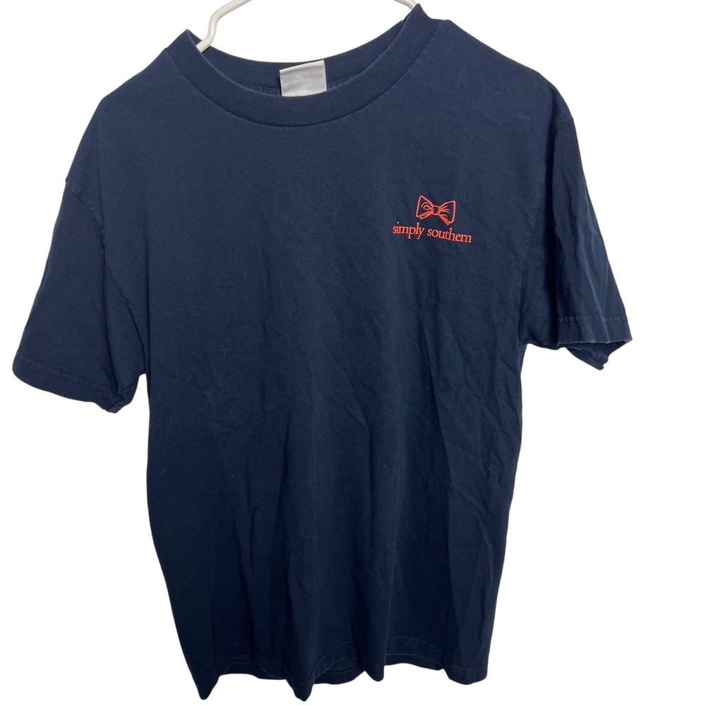Simply Southern Navy Blue Starfish Graphic T-Shirt Not All Stars M Ocean Starfi